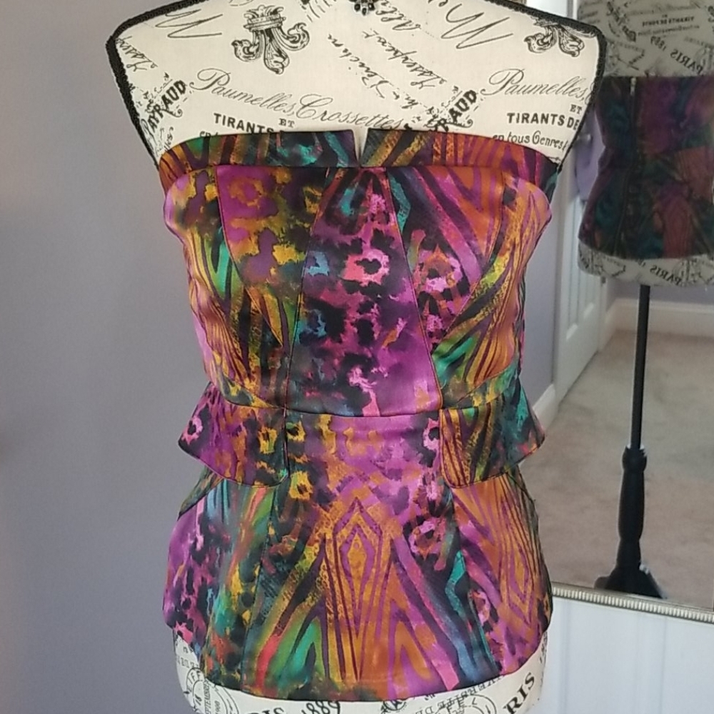 XOXO strapless corset top